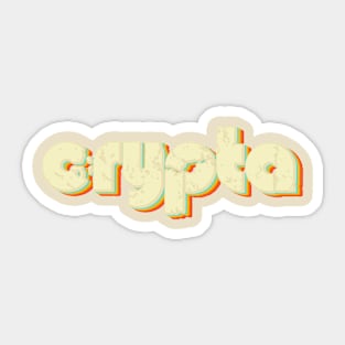 vintage color crypta Sticker